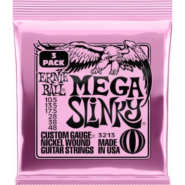Ernie Ball 3213 Mega Slinky Nickel 3-pack